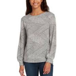 Ellen Tracy Ladies' Jacquard Crewneck Top size S
